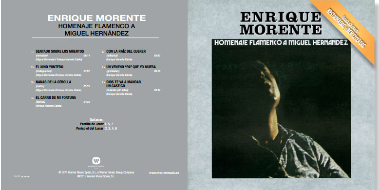 Enrique Morente canta a Miguel Hernández