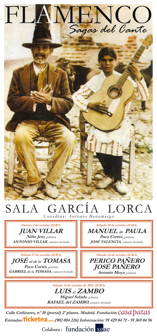 Sagas del Cante - Sala García Lorca