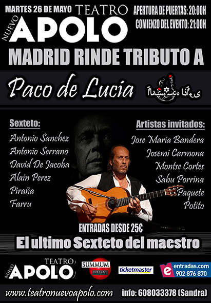 Madrid rinde tributo a Paco de Lucía