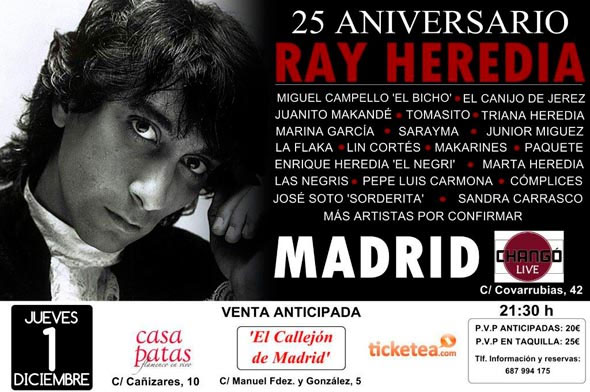 Ray Heredia - Concierto homenaje Madrid