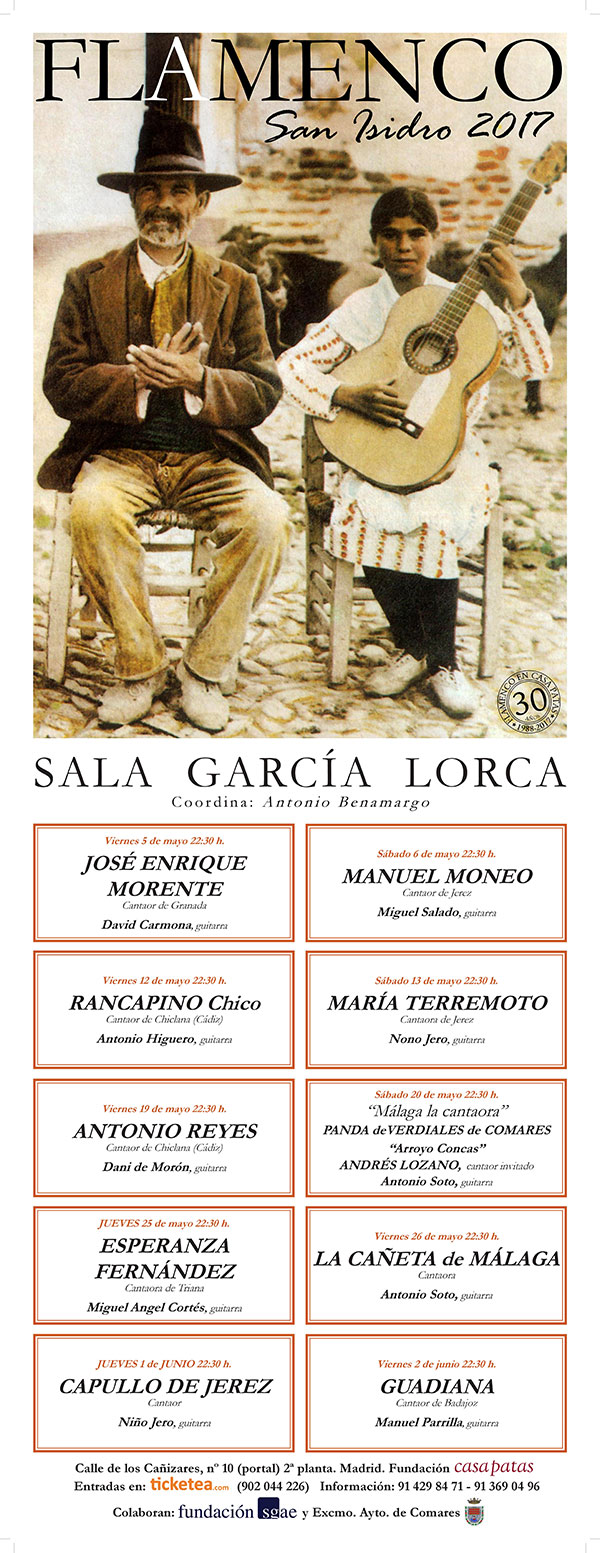 Presentación Ciclo San Isidro Sala García Lorca