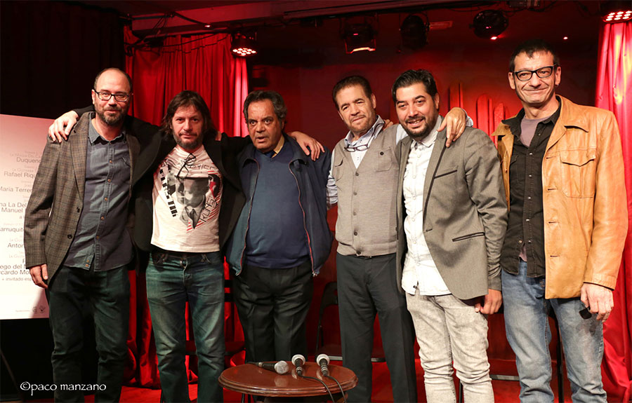 Ramón el Portugués & Losada con el equipo de Café Berlín