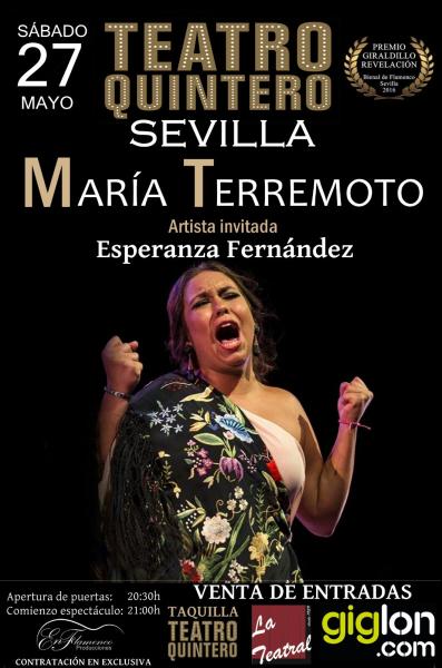 María Terremoto en Teatro Quintero Sevilla