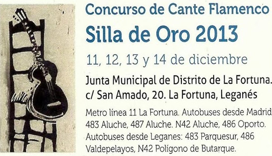 Concurso de Cante Silla de Oro 2013