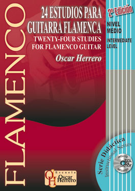 Oscar Herrero -  Libro+CD de partituras '24 Estudios para Guitarra Flamenca'