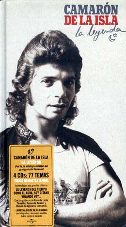 Camarón de la Isla –  La Leyenda. 4 CDs: 77 temas remasterizados formato LIBRO