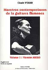 Claude Worms -  Libros de partituras de Vicente Amigo.