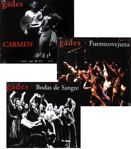 Compañía de Antonio Gades –  Pack 3 CD. Fuenteovejuna, Carmen, Bodas de Sangre