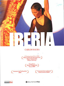 Carlos Saura –  DVD de la película IBERIA. PAL zona 2