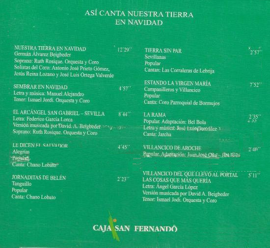 VV.AA –  Asi canta nuestra tierra en Navidad. v. XXI