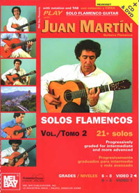 Juan Martín –  Estudios de Guitarra flamenca – Vol 2 . Libro + cd + dvd