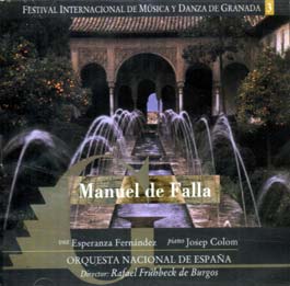 Orquesta Nacional de España – Esperanza Fernández –  Manuel de Falla – Amor brujo
