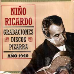 Niño Ricardo –  Testimonios de la Historia del Flamenco. Grab. Pizarra 1940
