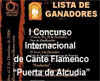 I Concurso Internacional de Cante Flamenco