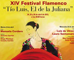 PROGRAMA XIV FESTIVAL FLAMENCO TIO LUIS, EL DE LA JULIANA