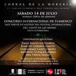 Festival Internacional Flamenco de Las Minas, Fase Previa Madrid en Corral de la Morería