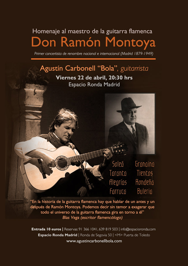 Agustín Carbonell "Bola" - Homenaje a Don Ramón Montoya