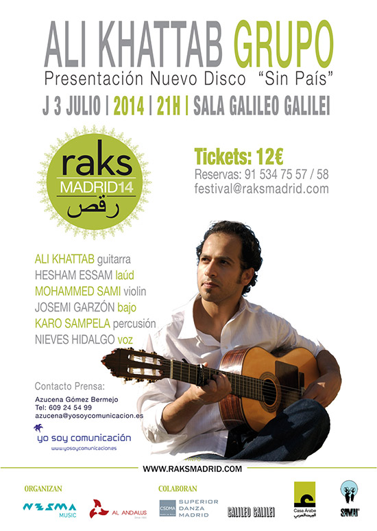 Ali Khattab grupo. Nuevo disco Sin Pais