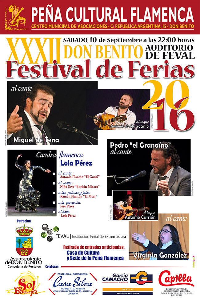 XXXII Don Benito - Festival de Ferias 2016