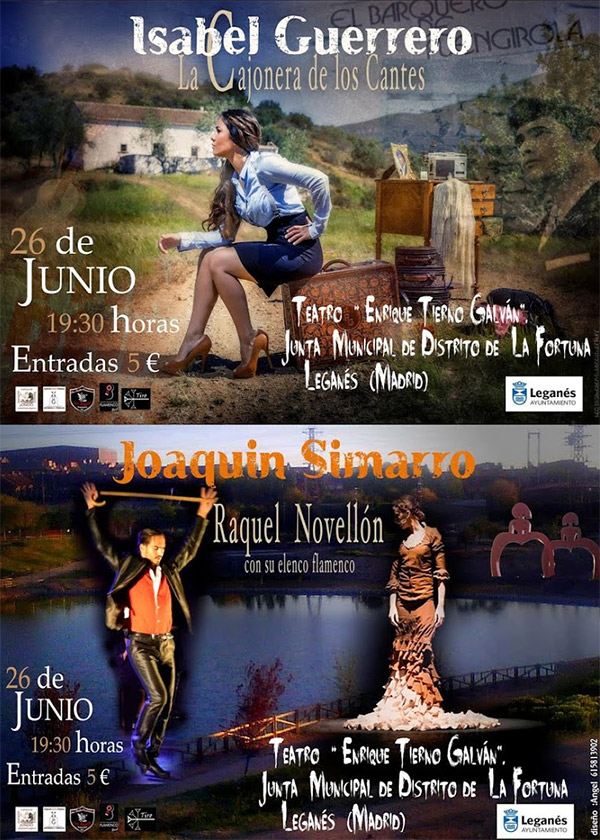 Isabel Guerrero "La cajonera de los cantes" & Joaquín Simarro y Raquel Novellón