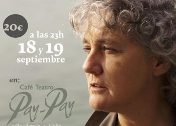 Mayte Martín con Pedro Sierra en el Pay-Pay