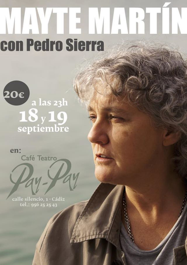 Mayte Martín con Pedro Sierra en el Pay-Pay