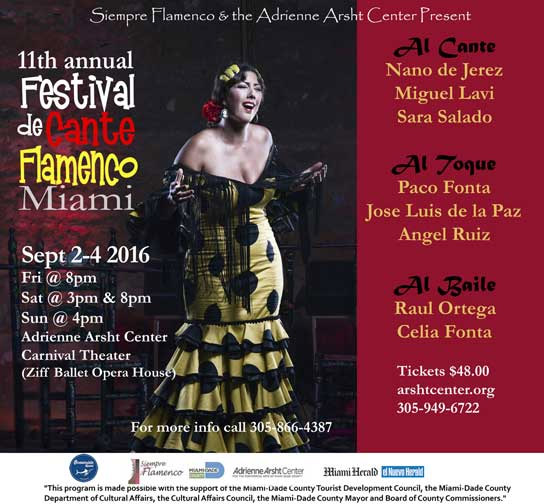 11th annual Festival de Cante Flamenco Miami