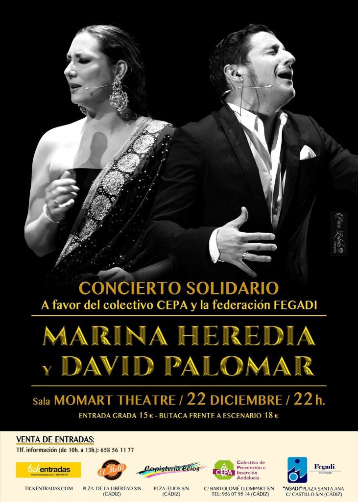Marina Heredia & David Palomar. Concierto solidario