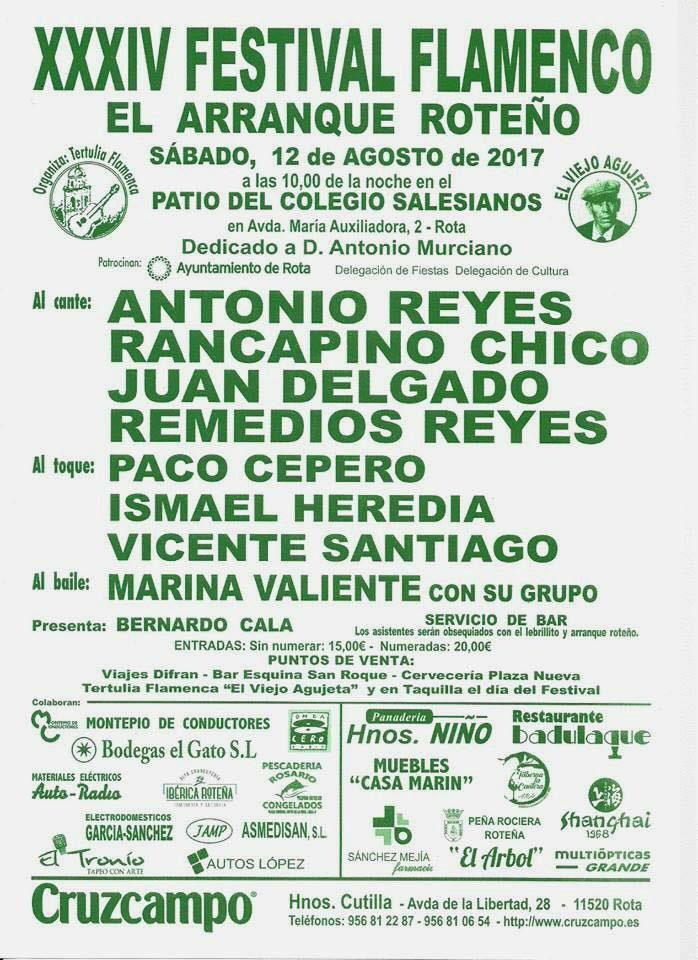 XXXIV Festival Flamenco El Arranque Roteño
