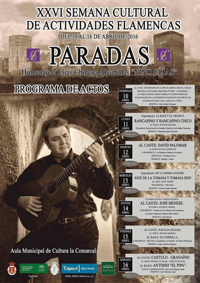 XXVI Semana Cultural de Actividades Flamencas - Paradas (Sevilla)