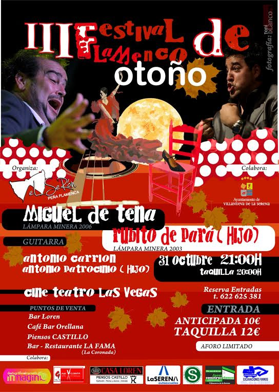 III Festival Flamenco de Otoño Villanueva de la Serena