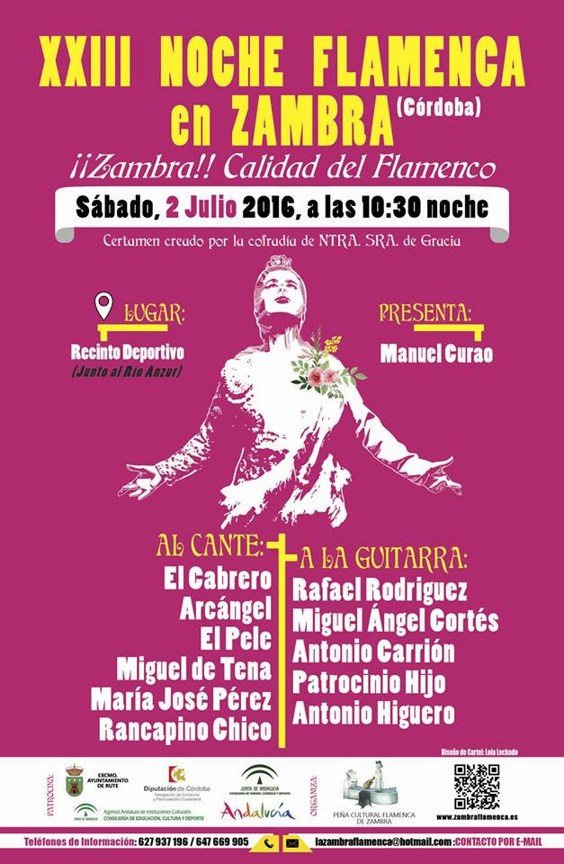 XXIII Noche Flamenca en Zambra 2016