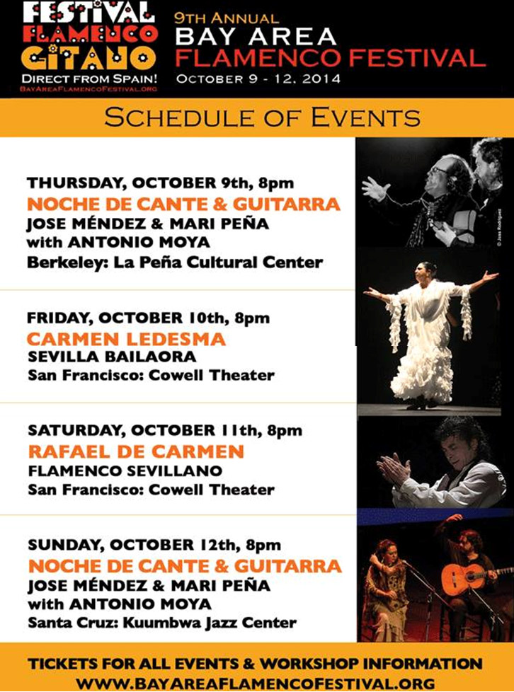 Festival Flamenco Gitano. Bay Area Flamenco Festival