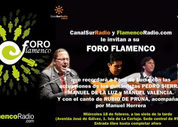 Foro Flamenco de Canal Sur Radio recuerda la memoria de Paco de Lucía