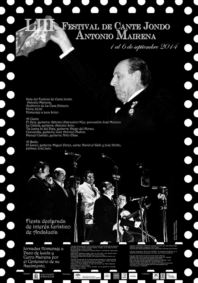 LIII Festival de Cante Jondo ANTONIO MAIRENA