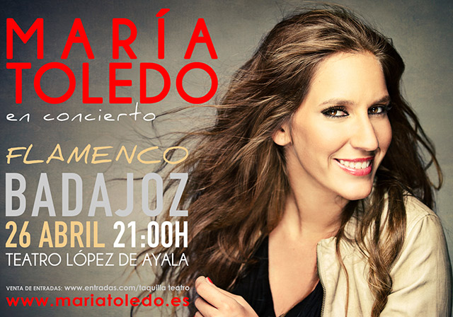 María Toledo en concierto. Teatro López de Ayala - Bádajoz