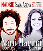 Nani Cortés & Marina García en Madrid. Sala Arena