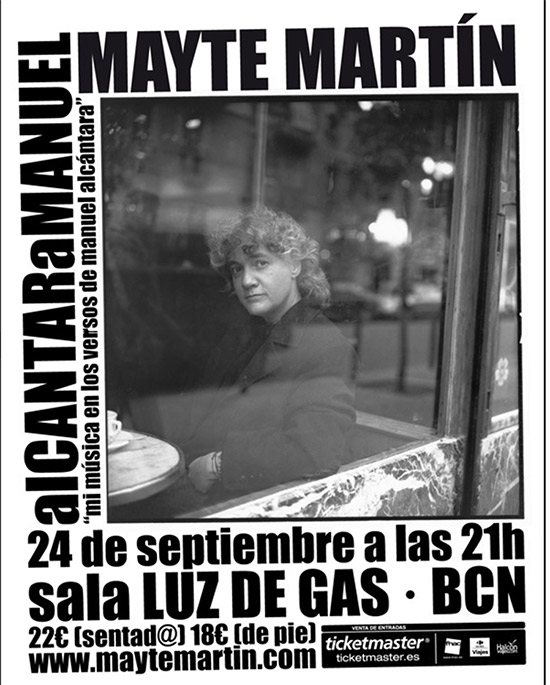 Mayte Martin - Al cantar a Manuel - Sala Luz de Gas Barcelona