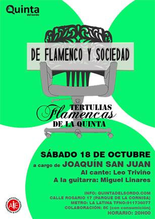 Tertulias flamencas de la Quinta - "De Flamenco y Sociedad"