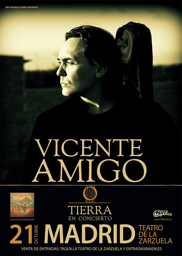 Vicente Amigo presenta Tierra en Madrid