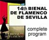 14th Bienal de Flamenco de Sevilla. Complete program.