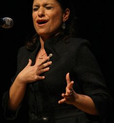 Exaltación a la Saeta. Auditorio de la Diputación. Antonia Contreras, Bonela, Rocío Bazán y Virginia Gámez.