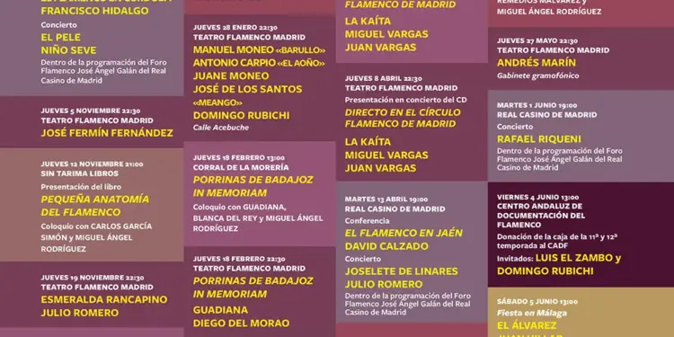 Círculo Flamenco de Madrid – temporada 2026-2027