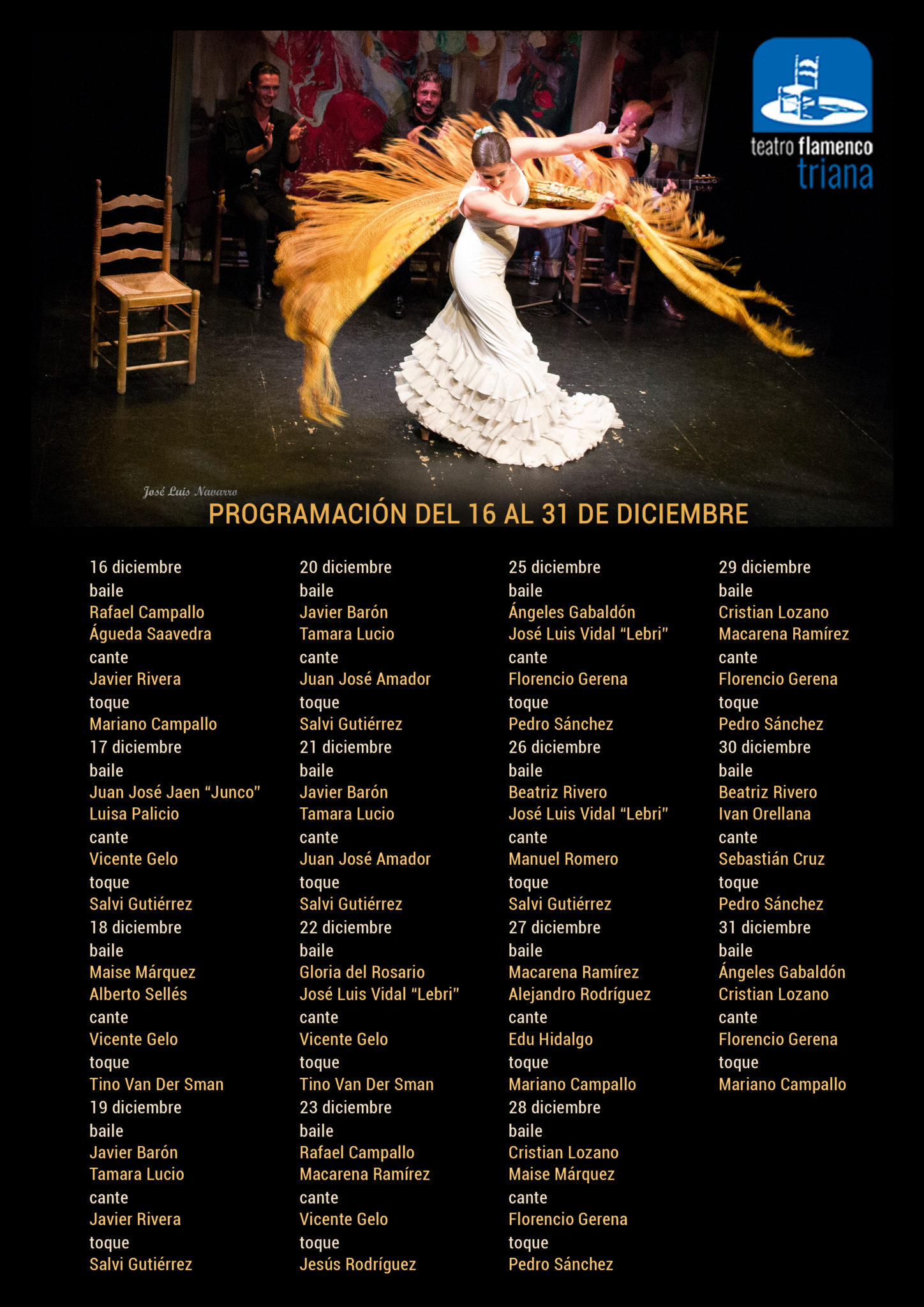 Programación Teatro Flamenco Triana