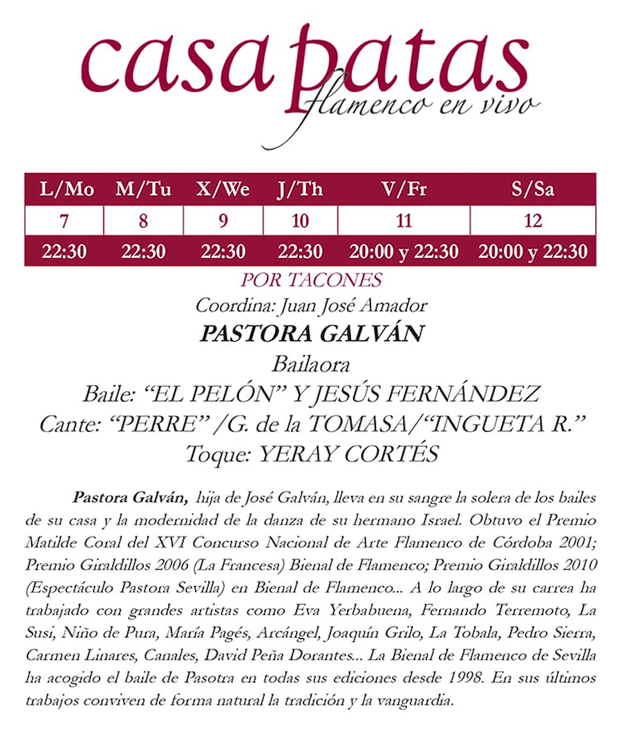 Ciclo Por Tacones - Casa Patas Octubre 2019