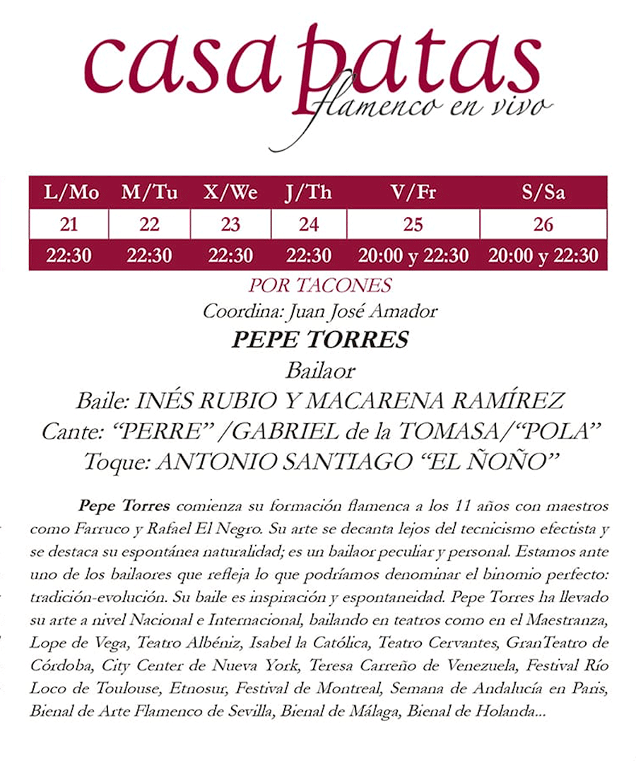 Ciclo Por Tacones - Casa Patas Octubre 2019