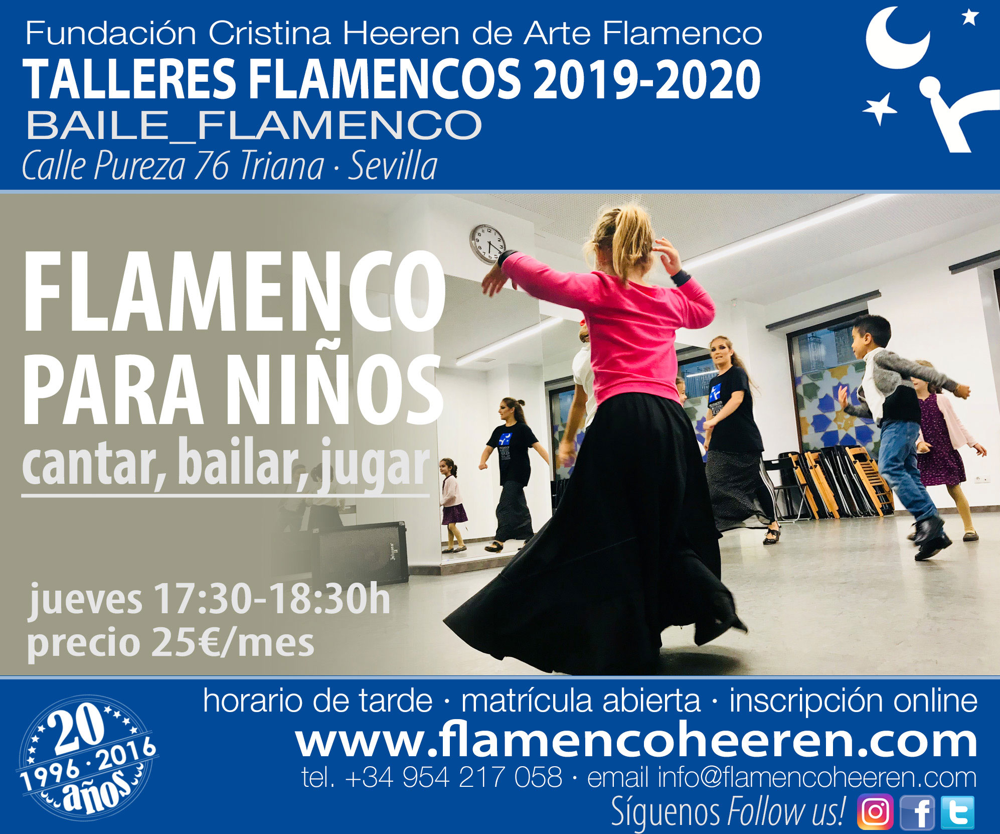 Flamenco para Niños. Talleres flamencos Fundación Cristina Heeren