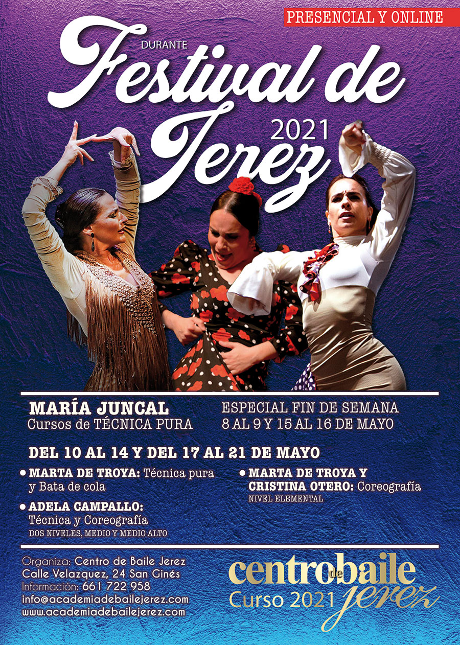 Cursos Festival de Jerez 2021 - Centro de Baile Jerez