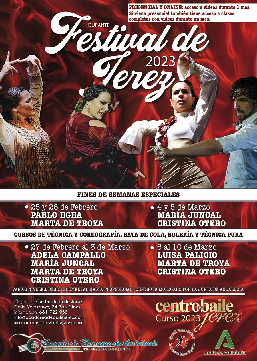 Cursos Festival de Jerez 2023 - Centro de Baile Jerez