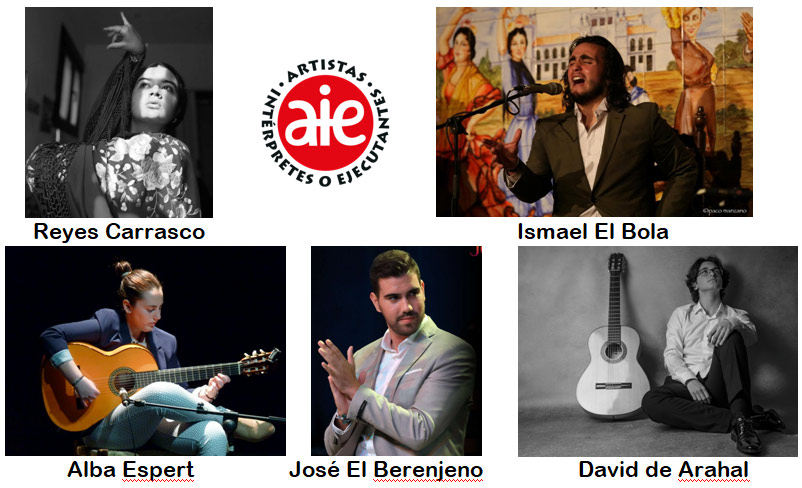 Artistas seleccionados Ciclo 2022 AIEnRUTa Flamencos